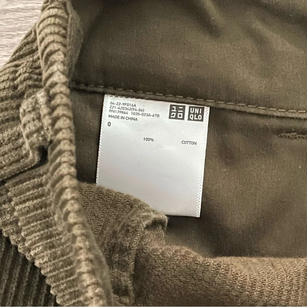 Olive Green Corduroy Culottes - Picture 5 of 5